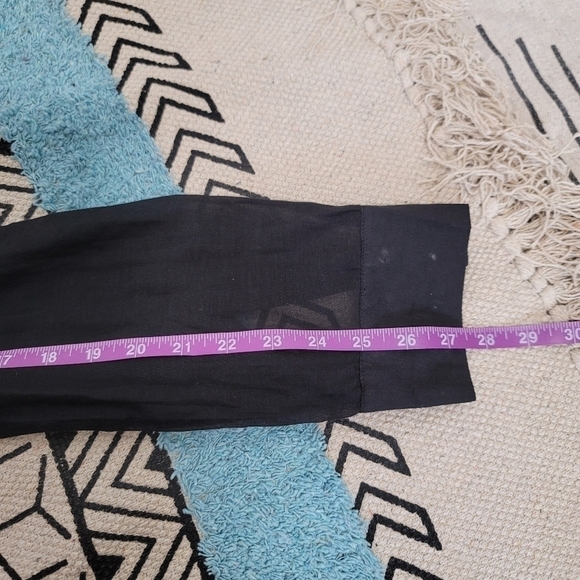 BEBE SHEER LONG SLEEVE BLACK SHIRT, SZ MEDIUM - Picture 9 of 10